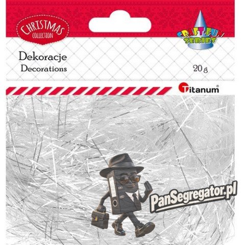 Włosy anielskie 20g białe 389726 TITANUM