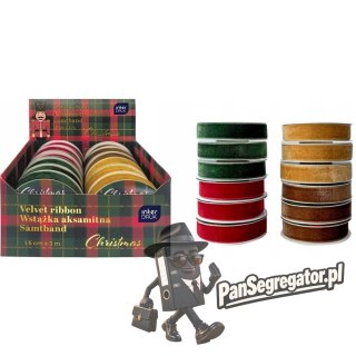 Wstążka aksamitna 3m Christmas INTERDRUK