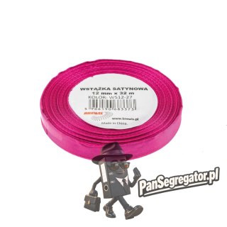 Wstążka satynowa 12mm/32m biskupi BREWIS