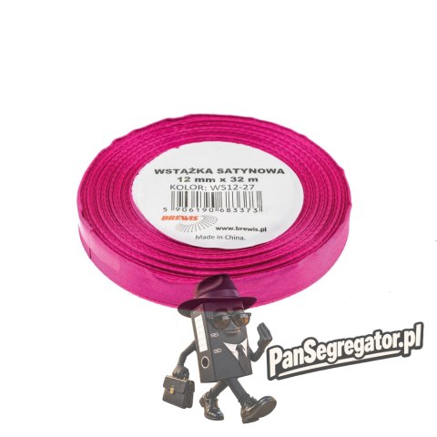 Wstążka satynowa 12mm/32m biskupi BREWIS