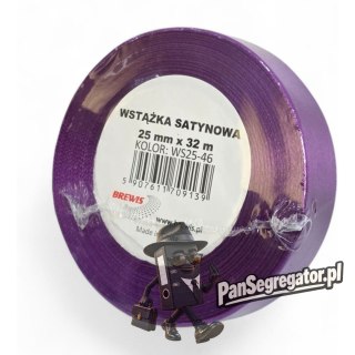 Wstążka satynowa 25mm/32m WS25-46 orchidea BREWIS