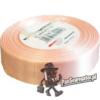 Wstążka satynowa 25mm/32m WS25-6 morelowy BREWIS
