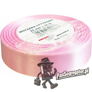 Wstążka satynowa 25mm/32m WS25-93 dziecięcy różowy BREWIS