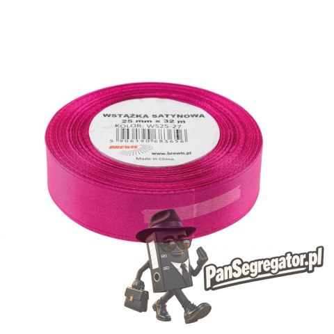 Wstążka satynowa 25mm/32m biskupi BREWIS