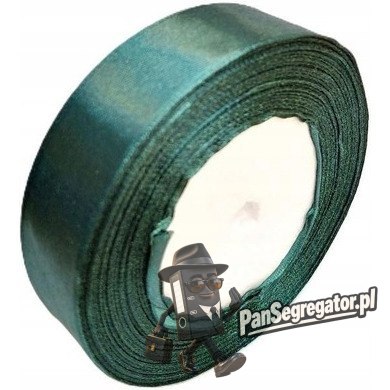 Wstążka satynowa 25mm/32m butelkowa zieleń WS25-74 BREWIS
