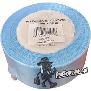 Wstążka satynowa 38mm/32m błękitna 900 BREWIS