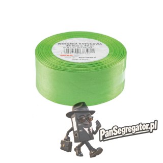 Wstążka satynowa 38mm/32m j.zielony BREWIS