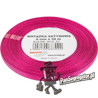 Wstążka satynowa 6mm/32m biskupi BREWIS