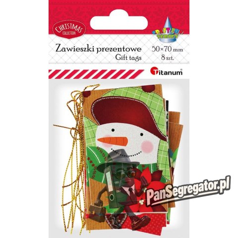 Zawieszki prezentowe 50x70mm 8szt. 506565 TITANUM