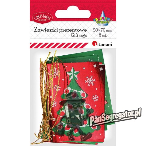 Zawieszki prezentowe 50x70mm 8szt. 506567 TITANUM