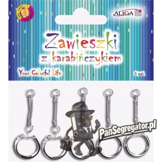 Zawieszki z karabińczykiem (5 sztuk) PH-5631 ALIGA