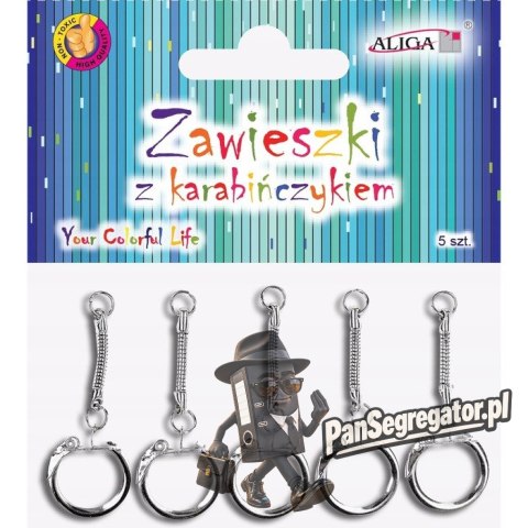 Zawieszki z karabińczykiem (5 sztuk) PH-5631 ALIGA