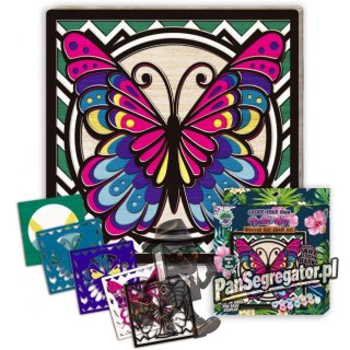 Zestaw do tworzenia obrazów z drewna MOTYL 0465-0072-01 Panta Plast