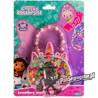 Zestaw koralików Gabbys Dollhouse 250szt.+2m gumki Jednorożec 334024009