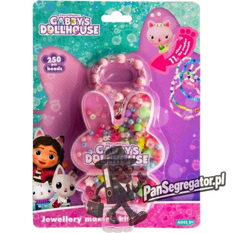 Zestaw koralików Gabbys Dollhouse 250szt.+2m gumki Zajączek ASTRA 334024008