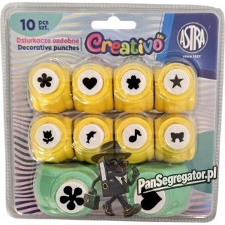 Zestaw kreatywny 3 ASTRA Creativo 10szt. dziurkacze 10mm 8szt., 18mm 2szt. 334025903