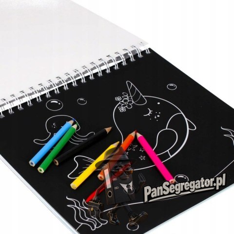 Zestaw kreatywny kolorowanka-wydrapywanka CRAZY CREATURES 497703 STARPAK