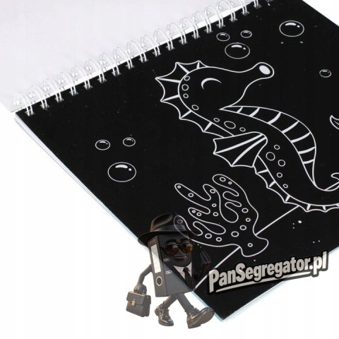 Zestaw kreatywny kolorowanka-wydrapywanka CRAZY CREATURES 497703 STARPAK