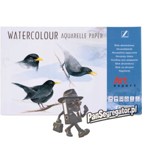 Blok akwarelowy A4 10k 300g Art Expert KRESKA