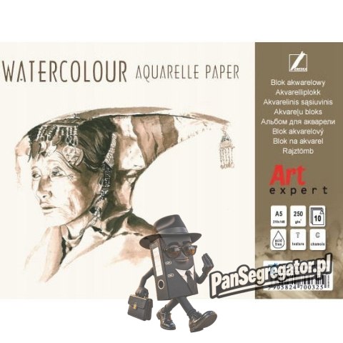 Blok akwarelowy A5 10k 250g Art Expert KRESKA