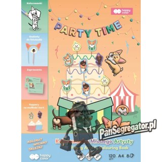 Blok kolorowanka Małego Artysty A4 Corgi Team 120g/m2 8ark. HA 4721 2030-CT01 HAPPY COLOR