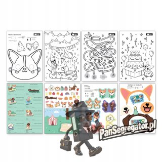 Blok kolorowanka Małego Artysty A4 Corgi Team 120g/m2 8ark. HA 4721 2030-CT01 HAPPY COLOR