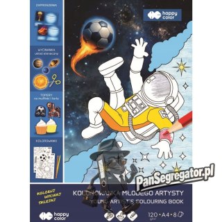 Blok kolorowanka Małego Artysty A4 Cosmo Ball 120g/m2 8ark. HA 4721 2030-CB01 HAPPY COLOR
