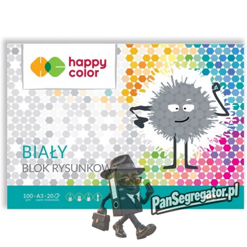 Blok rysunkowy A3 100g biały HA 3710 3 040-0 HAPPY COLOR