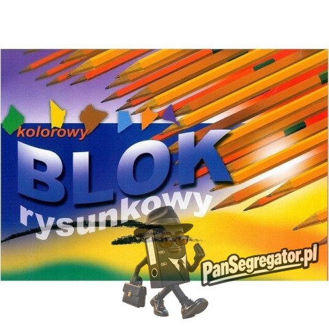 Blok rysunkowy A3 16k kolorowe kartki KRESKA