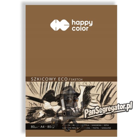 Blok rysunkowy A4 80k 80g ECO HA 3708-2030-A80 HAPPY COLOR