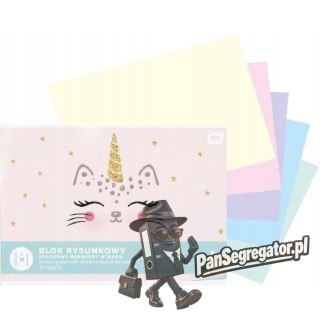 Blok rysunkowy A4 kolor 10k Pastel INTERDRUK