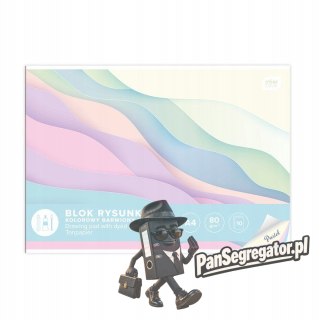 Blok rysunkowy A4 kolor 10k Pastel INTERDRUK