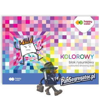 Blok rysunkowy kolorowy A4 15k 80g HA 3708 2030-09 HAPPY COLOR
