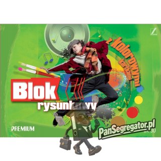 Blok rysunkowy kolorowy A4 30k PREMIUM KRESKA