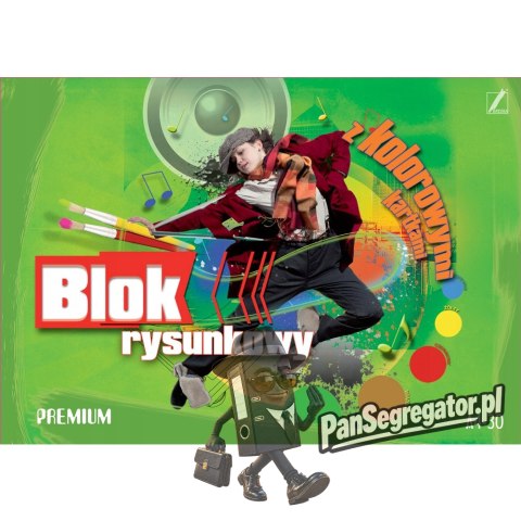 Blok rysunkowy kolorowy A4 30k PREMIUM KRESKA