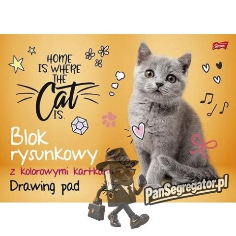 Blok rysunkowy szkolny A3 kolorowy 16 kartek 80g UNIPAP