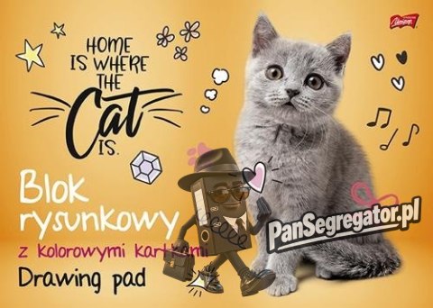 Blok rysunkowy szkolny A3 kolorowy 16 kartek 80g UNIPAP