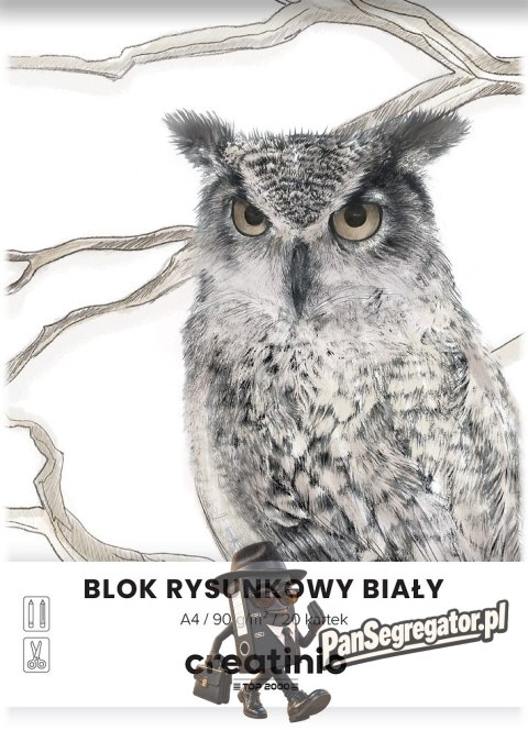 Blok rysunkowy szkolny A4 biały 20 kartek 90g 400176663 TOP 2000