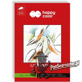Blok szkicownik A4 50k 90g MŁODY ARTYSTA HA 3709 2030-M50 HAPPY COLOR