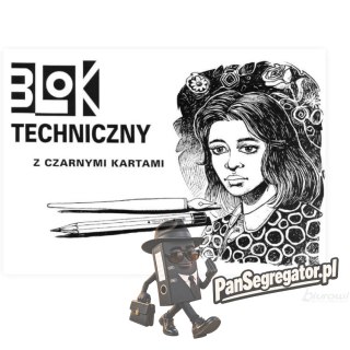 Blok techniczny A3 10k z czarnymi kartkami KRESKA
