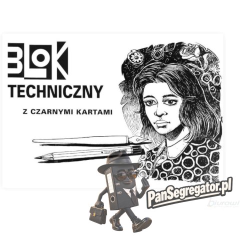 Blok techniczny A3 10k z czarnymi kartkami KRESKA