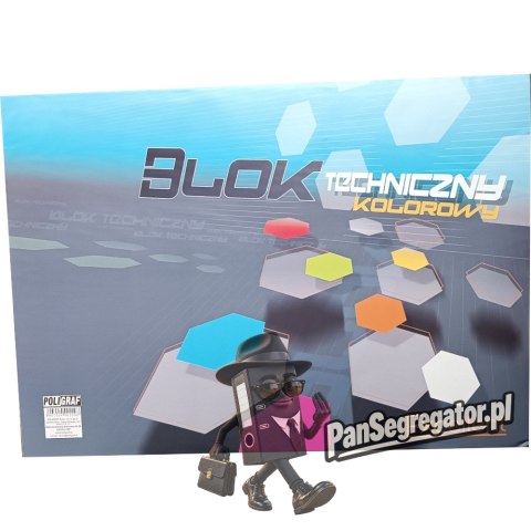 Blok techniczny A3 20k kolorowy EXCELLENT POLIGRAF