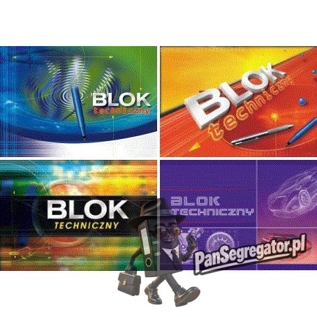 Blok techniczny A4 10k 170g KRESKA
