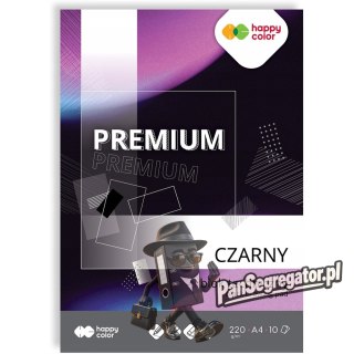 Blok techniczny A4 10k 220g czarny PREMIUM HA 3722 2030-9 HAPPY COLOR