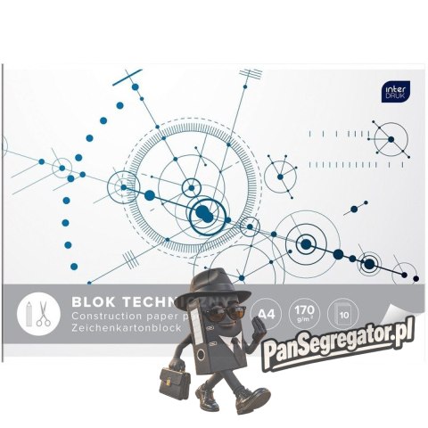 Blok techniczny A4 10k INTERDRUK