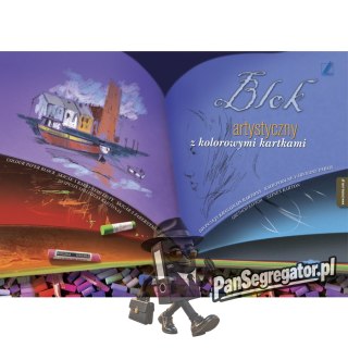 Blok techniczny kolorowy A4 20k 300g KRESKA