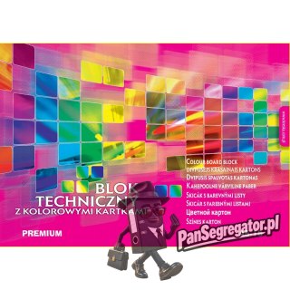 Blok techniczny kolorowy A5 15k PREMIUM 00061 KRESKA