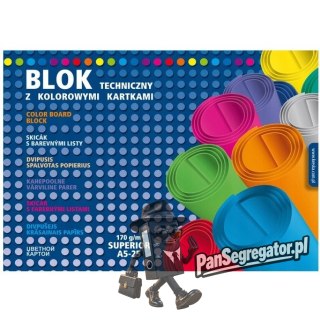 Blok techniczny kolorowy A5 25k SUPERIOR 00062 KRESKA