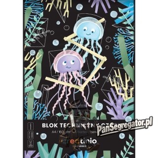 Blok techniczny szkolny A4 czarne kartki 10 kartek 160g 400176681 TOP 2000