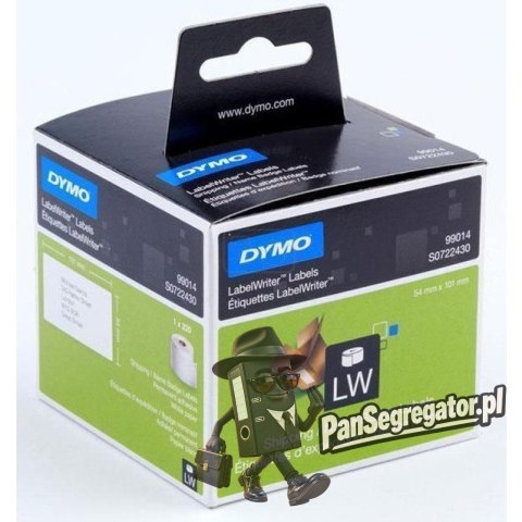 Identyfikator transportowy 101x54 99014 etykieta biała DYMO S0722430